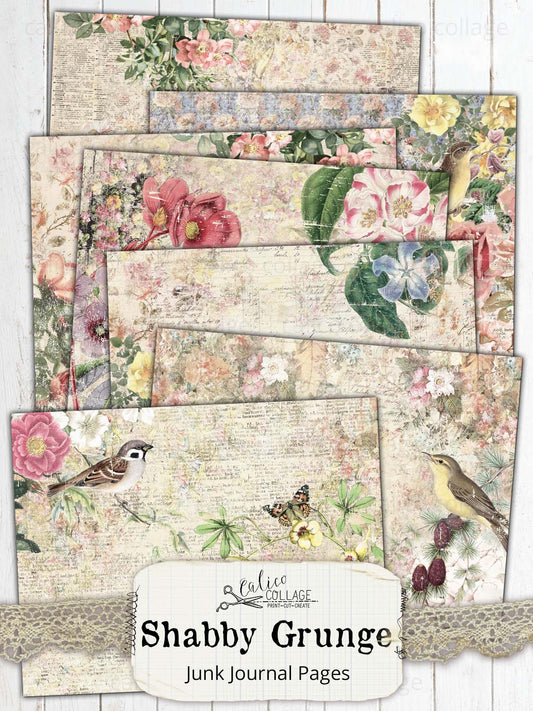 Shabby Grunge Junk Journal Papers