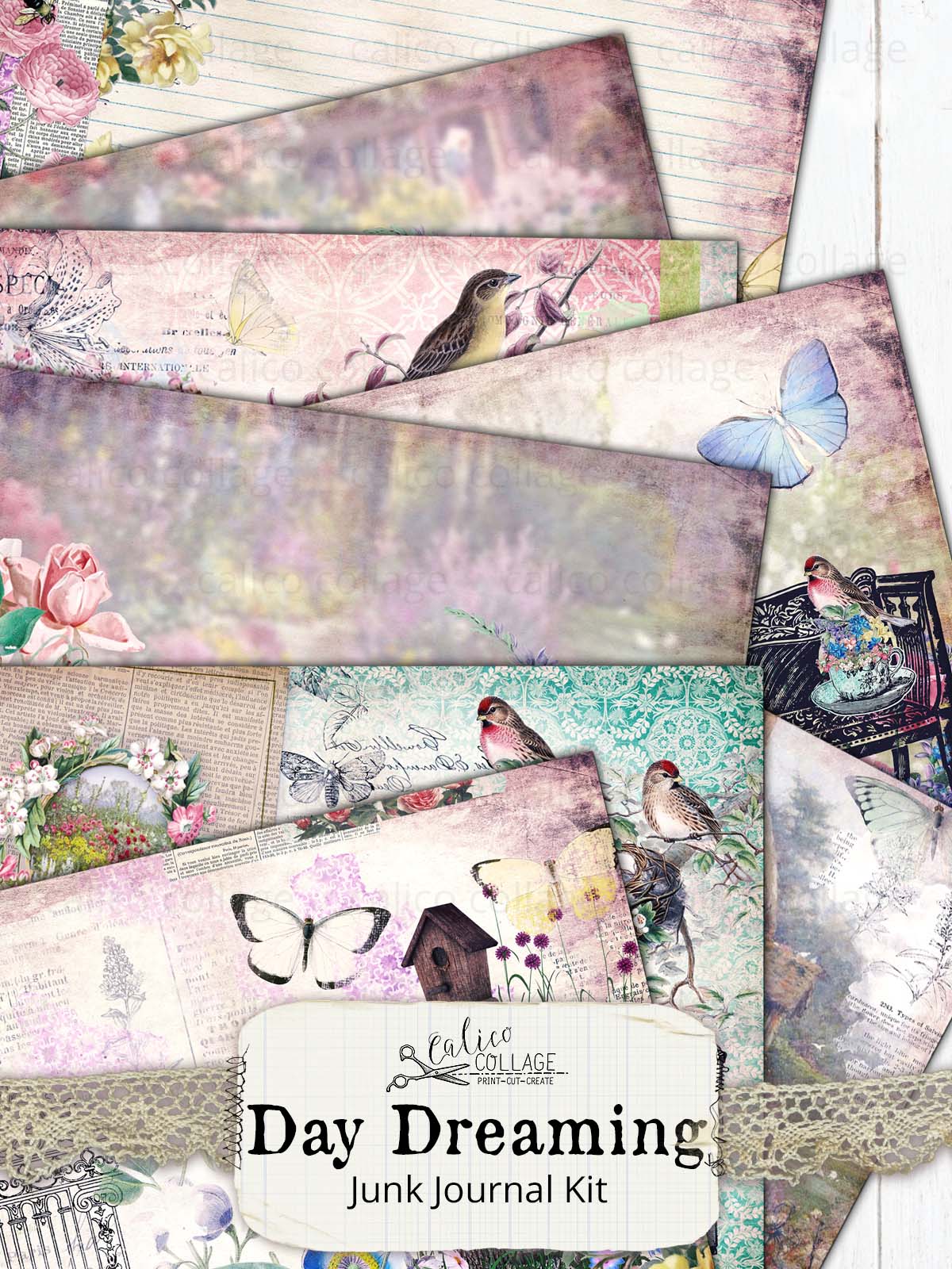 Day Dreaming Printable Junk Journal Kit