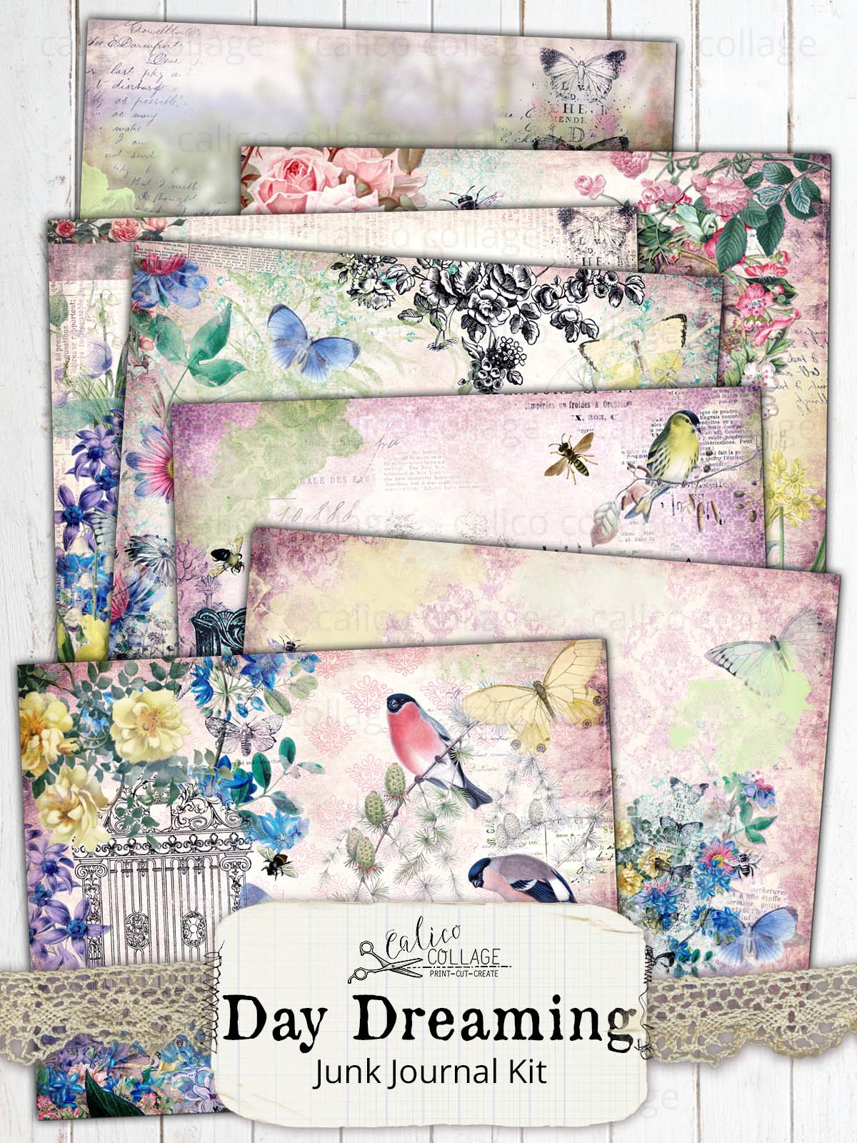 Day Dreaming Printable Junk Journal Kit