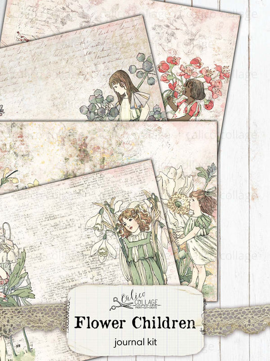 Flower Children Junk Journal Kit