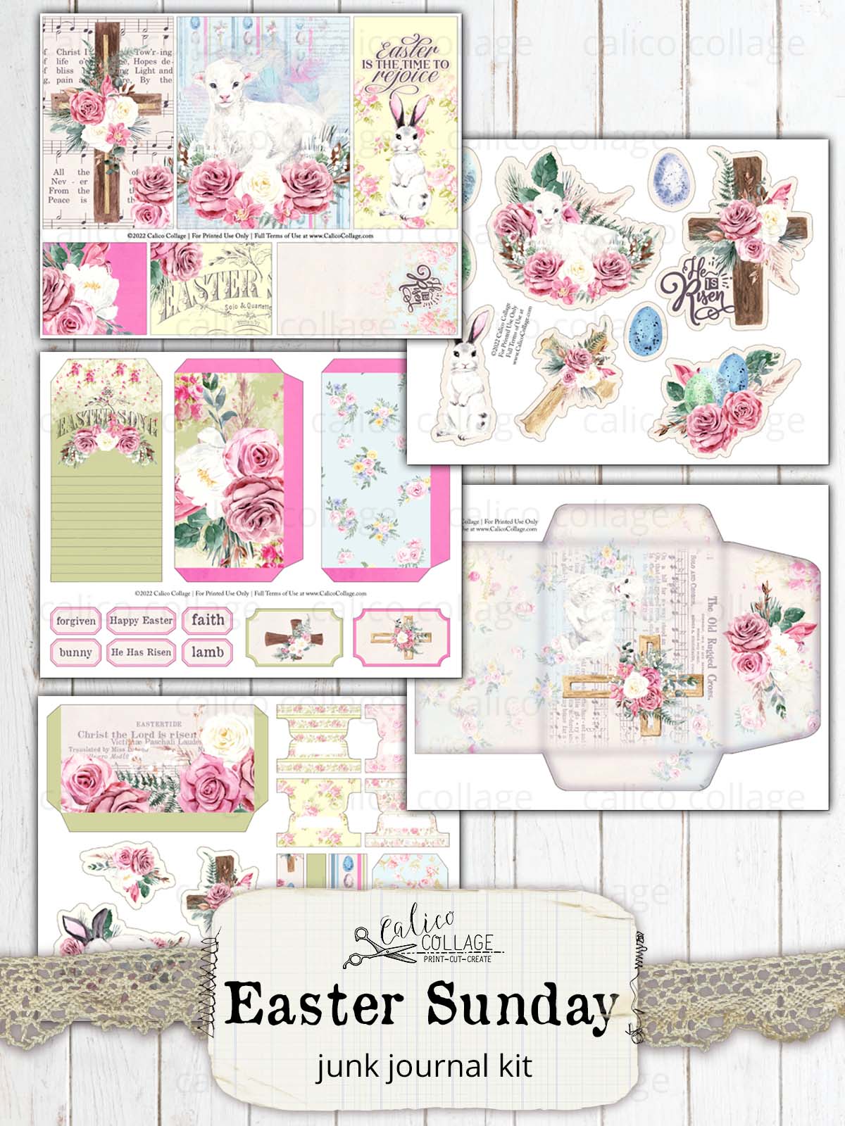Easter Sunday Junk Journal Kit