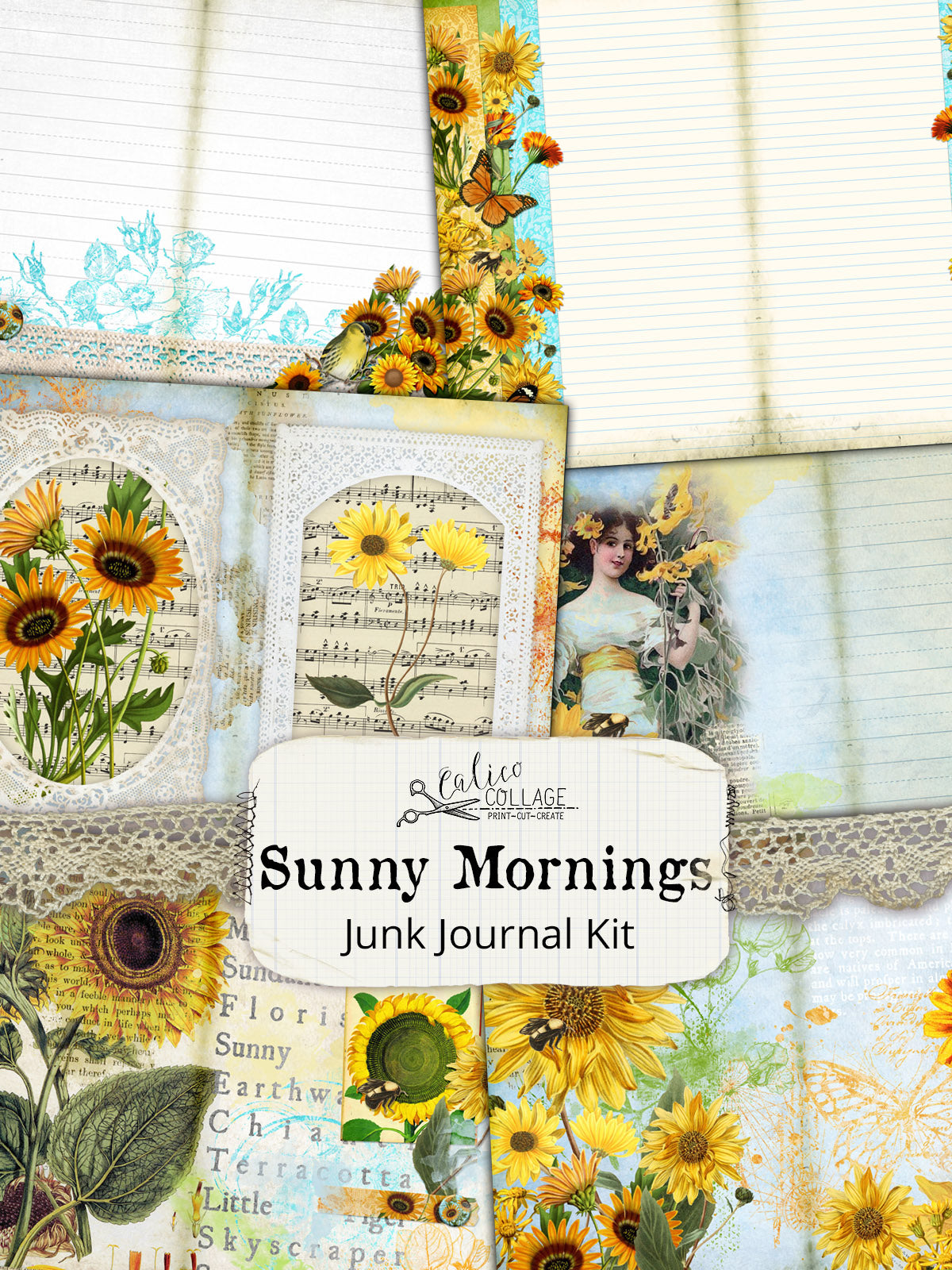 Sunny Mornings Printable Junk Journal Kit