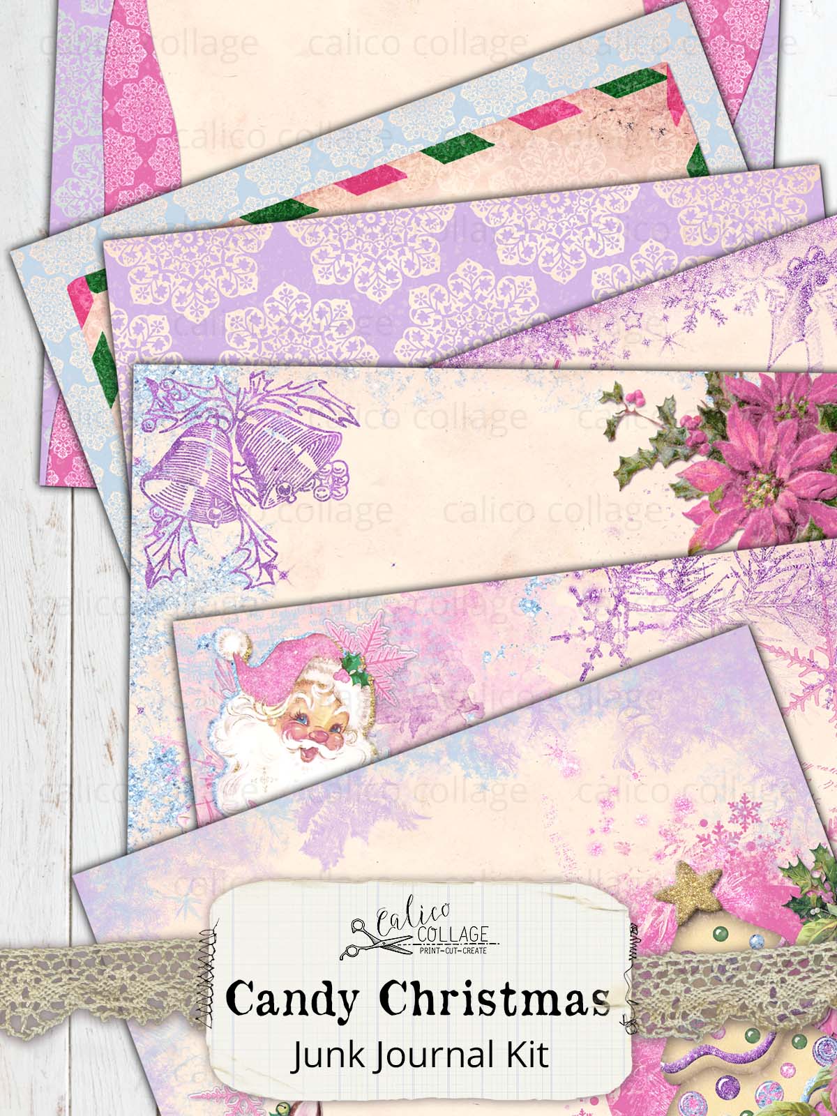 Candy Christmas Printable Journal Kit