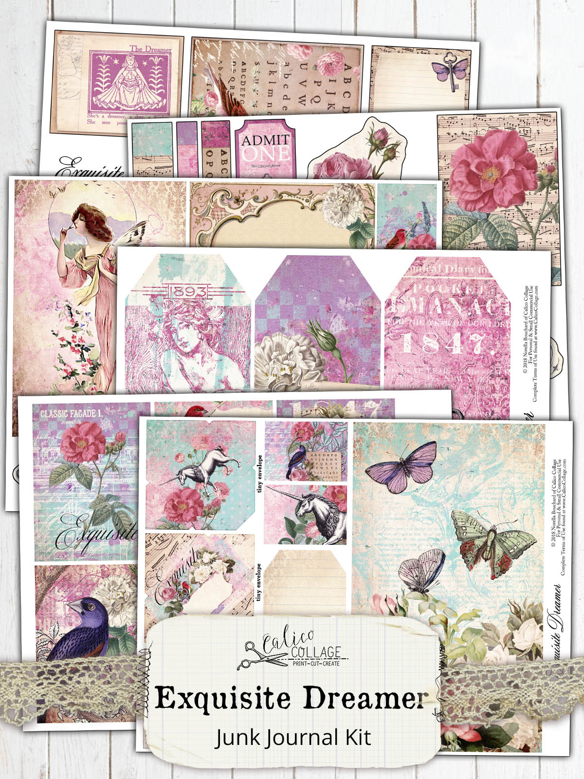 Exquisite Dreamer Printable Journal Kit