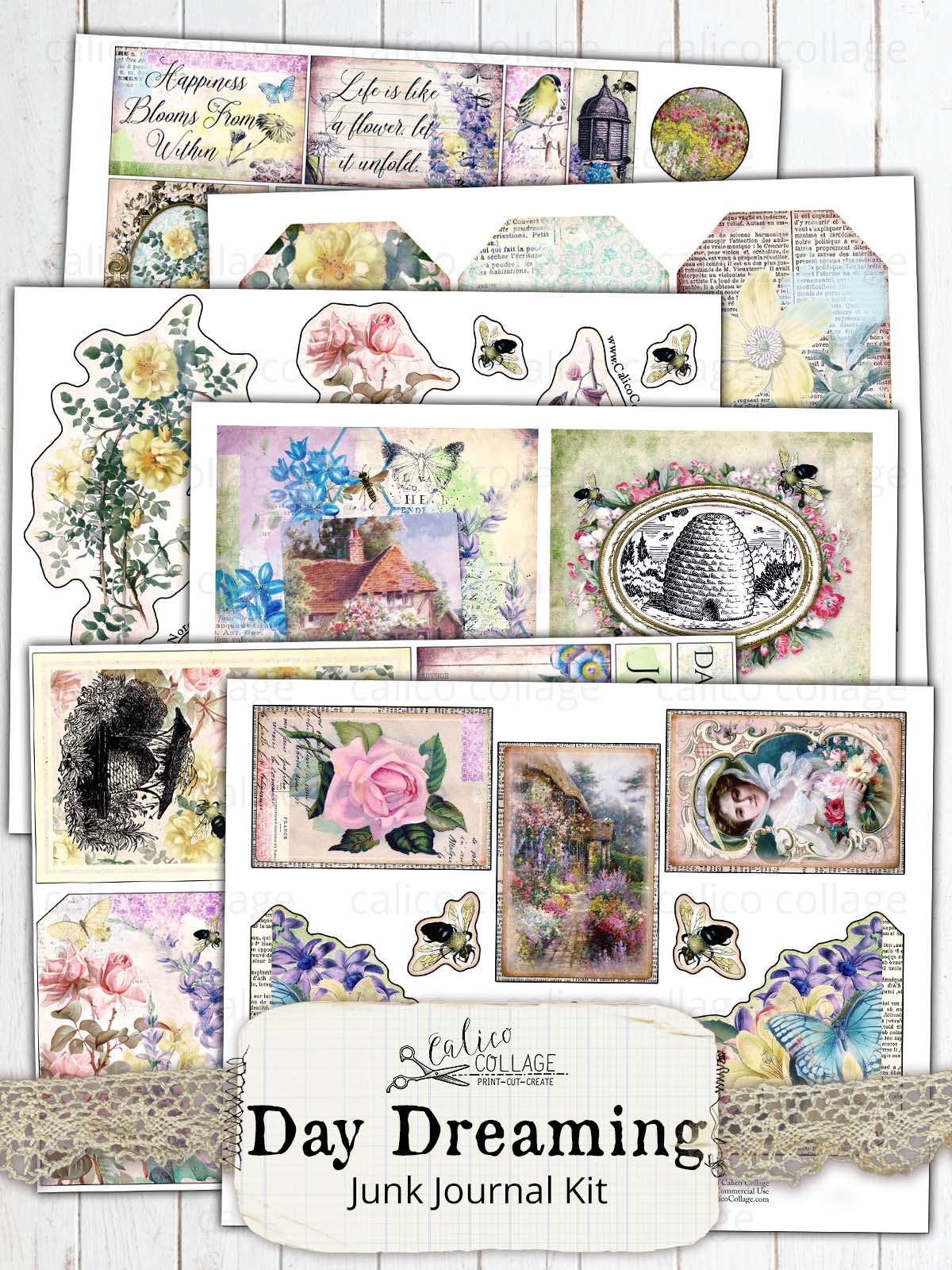 Day Dreaming Printable Junk Journal Kit