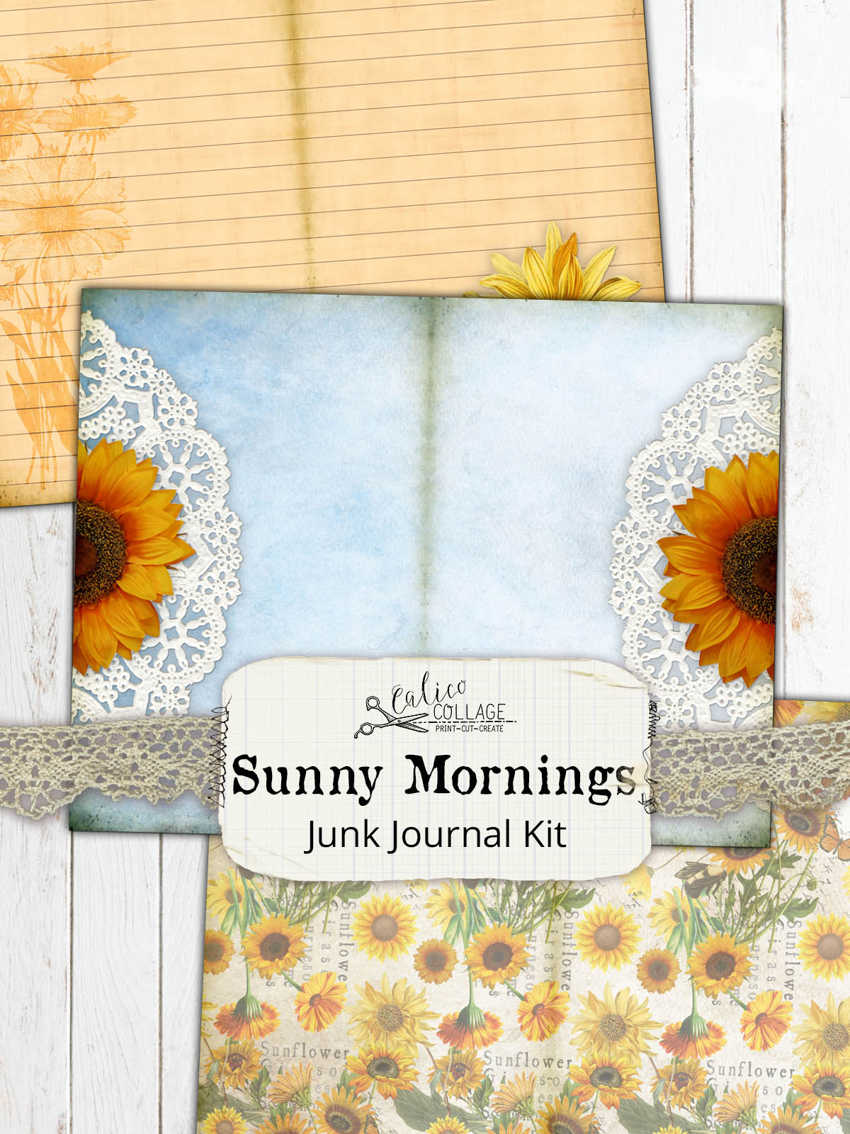 Sunny Mornings Printable Junk Journal Kit