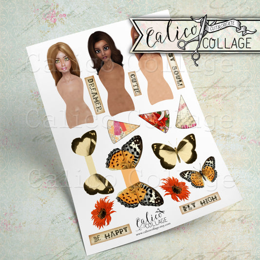 Nature's Glory Printable Paper Dolls