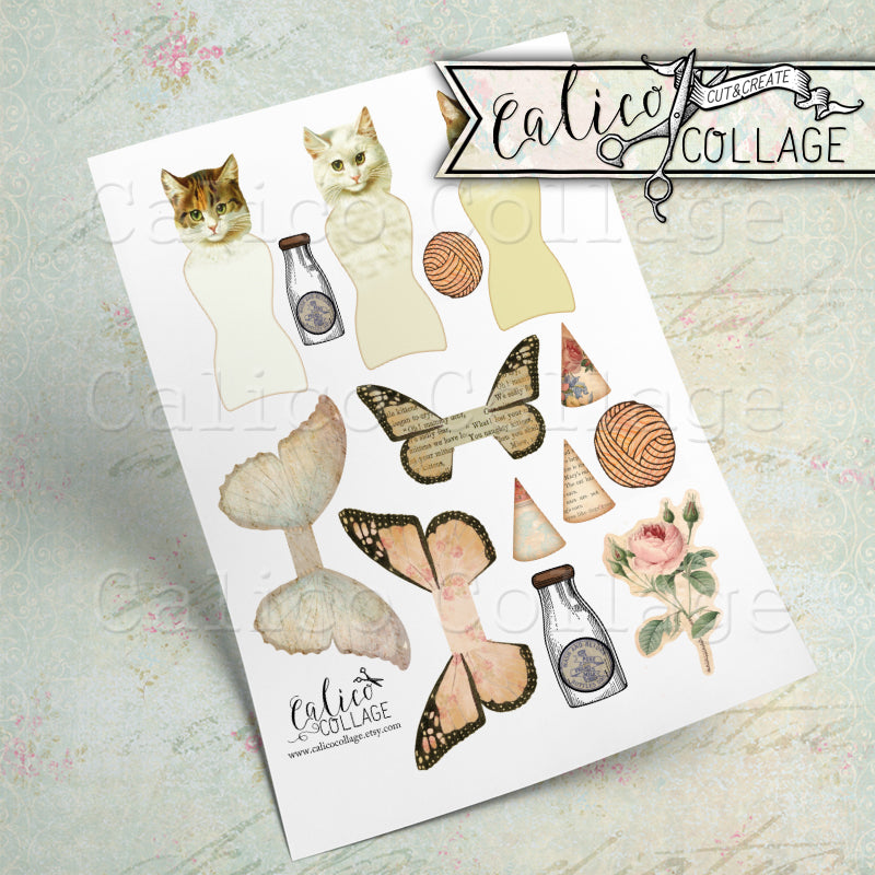 Printable Cat Paper Dolls