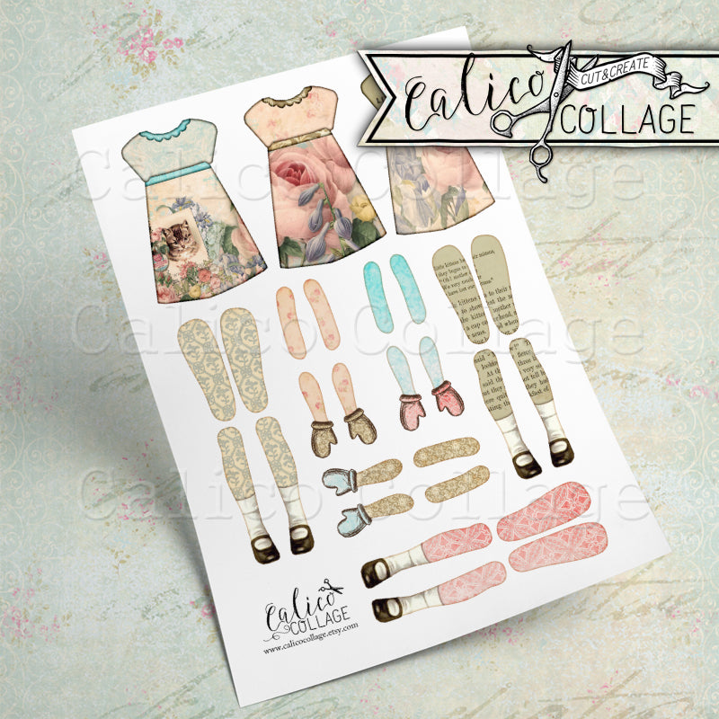 Printable Cat Paper Dolls