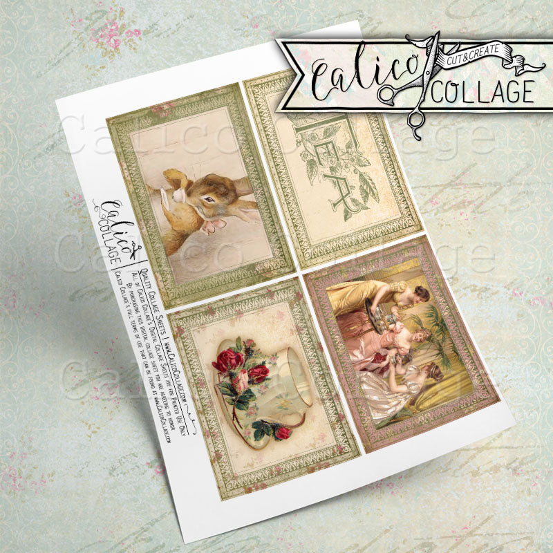 Printable Tea Ephemera Journaling Cards