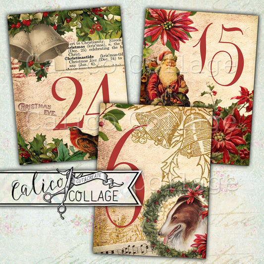 Christmas Numbers, Advent Calendar Numbers