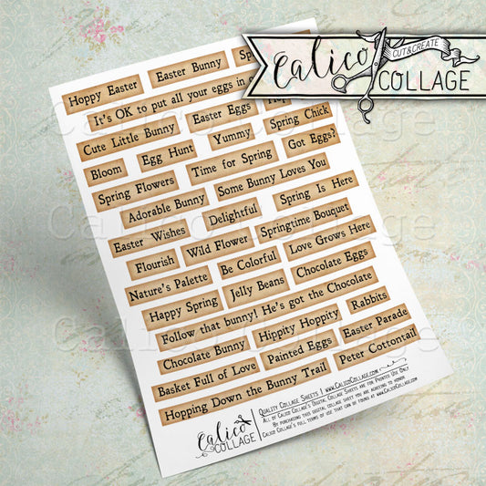 Happy Easter Printable Words and Sayings