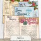 Holiday Word Search Ephemera Cards