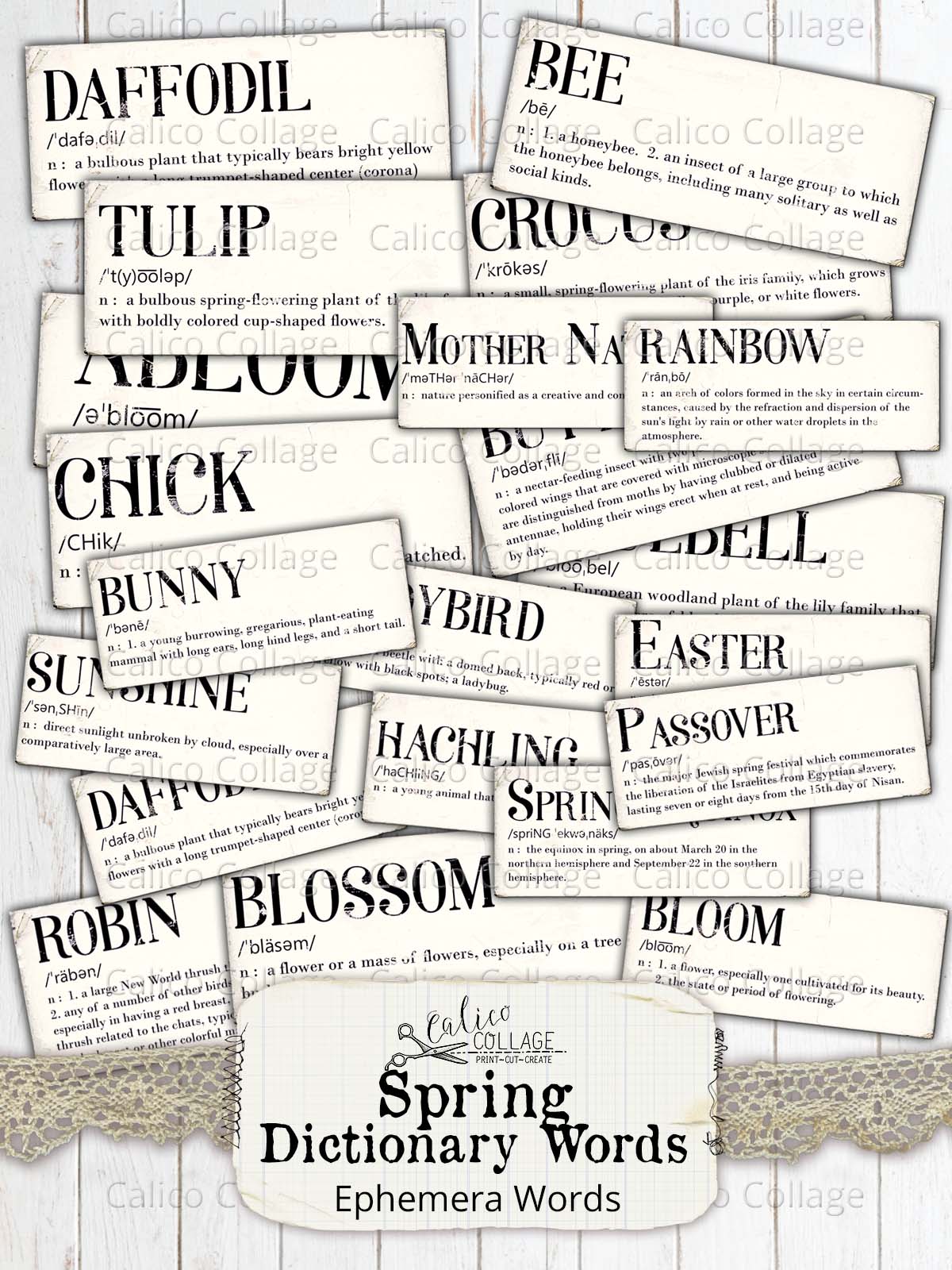 Spring Ephemera Junk Journal Bundle