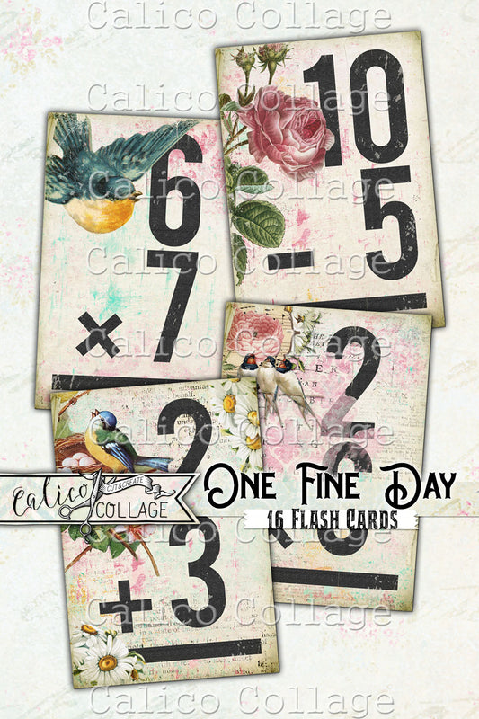 One Fine Day Printable Flashcards, Ephemera Pack