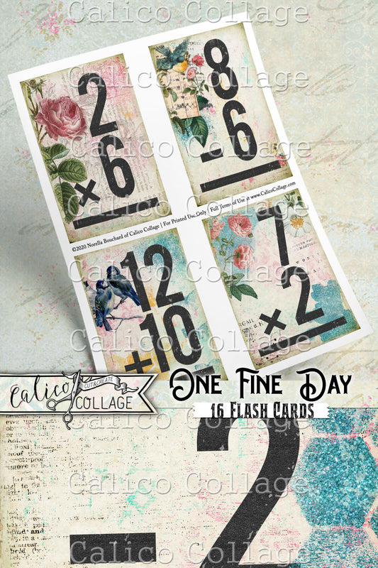 One Fine Day Printable Flashcards, Ephemera Pack