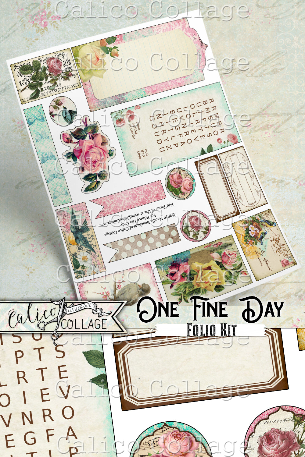 One Fine Day Junk Journal Folio Kit