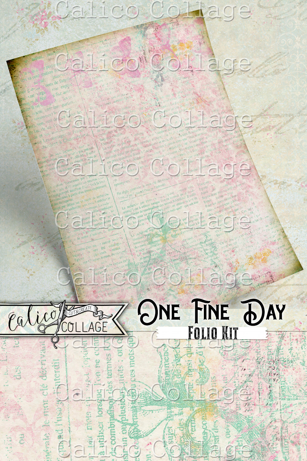 One Fine Day Junk Journal Folio Kit