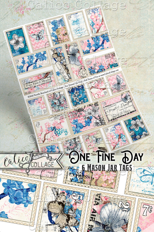 Printable Faux Stamps, So She Did