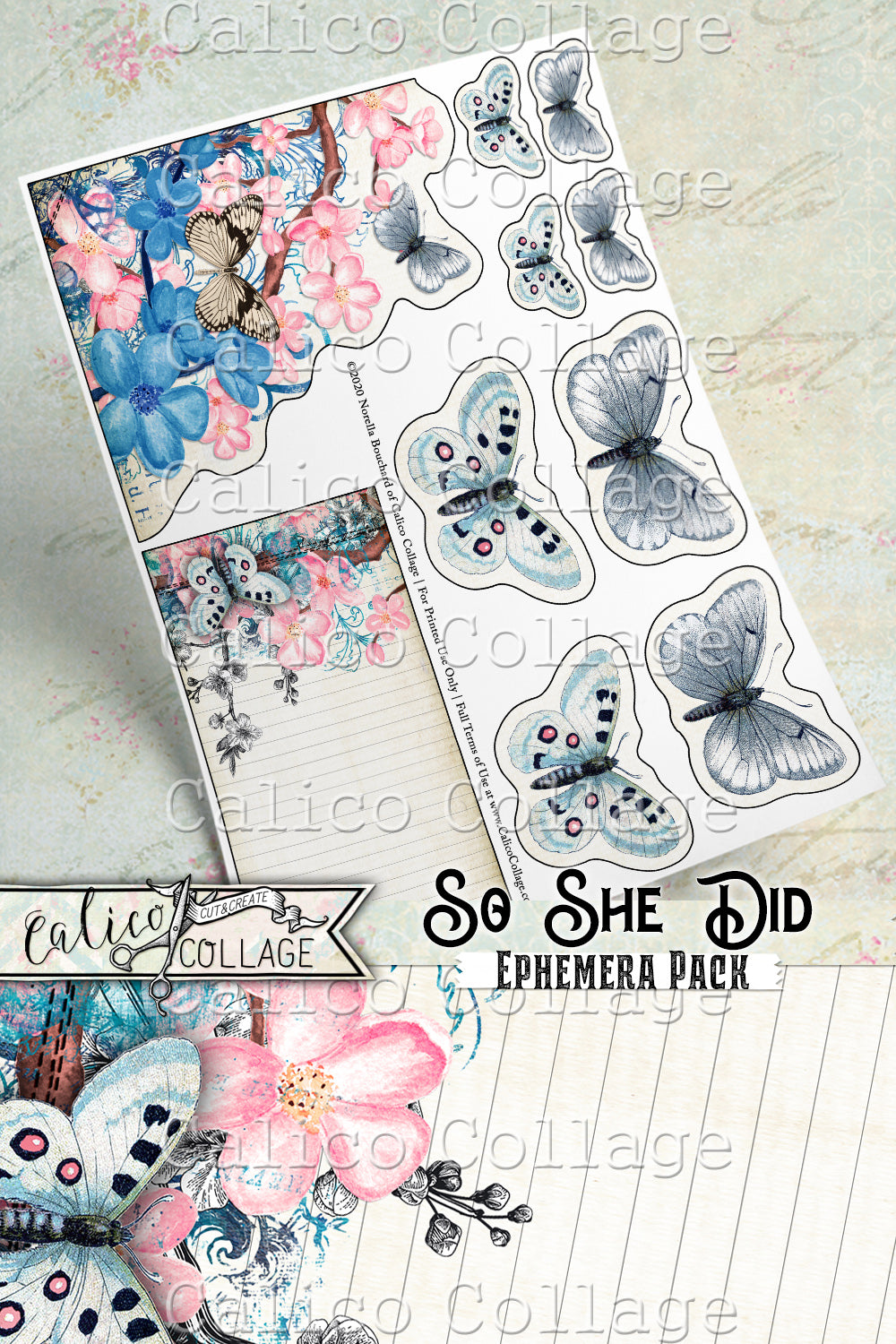 So She Did Ephemera Pack