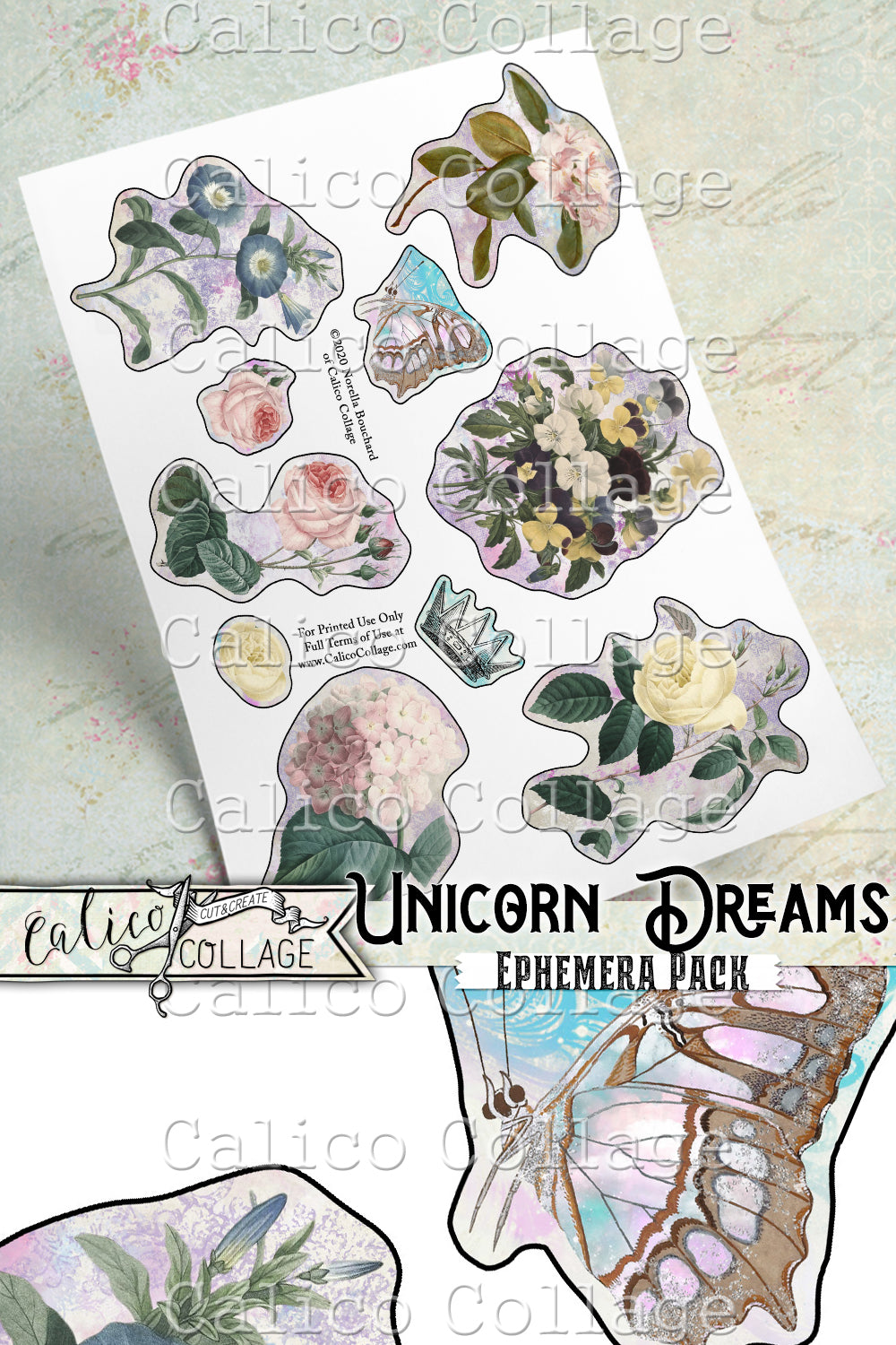 Unicorn Dreams Ephemera Pack