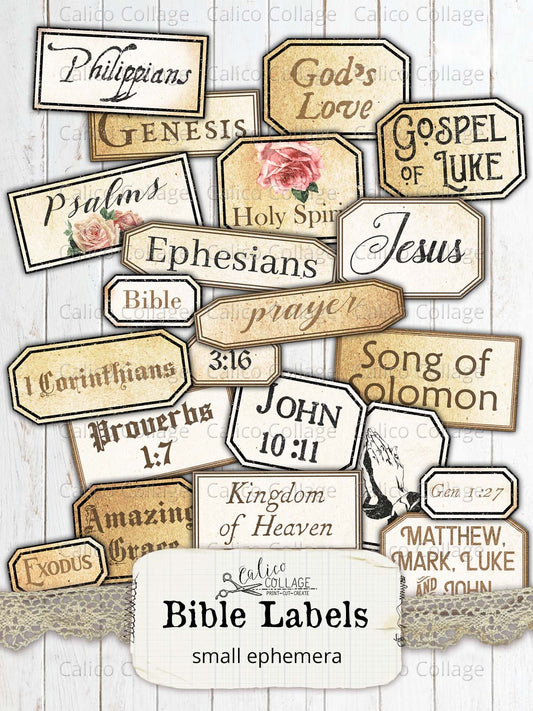 Faith Printable Bible Labels