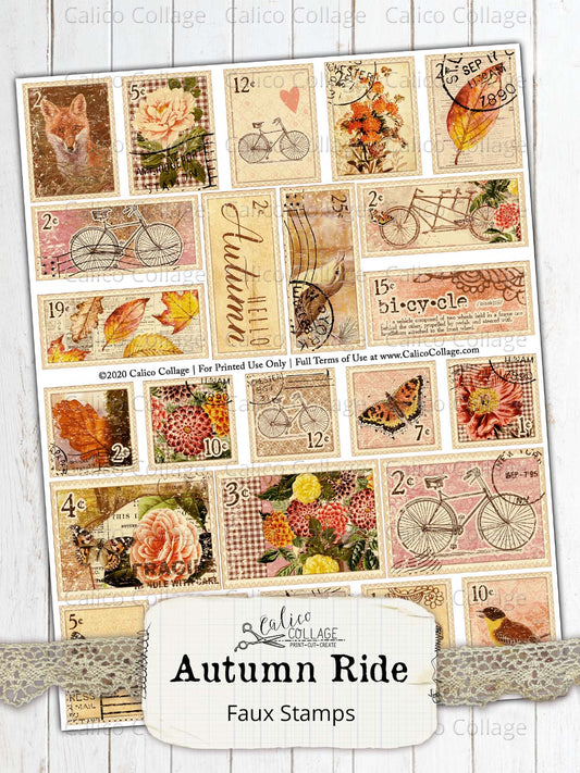 Autumn Junk Journal Stamps