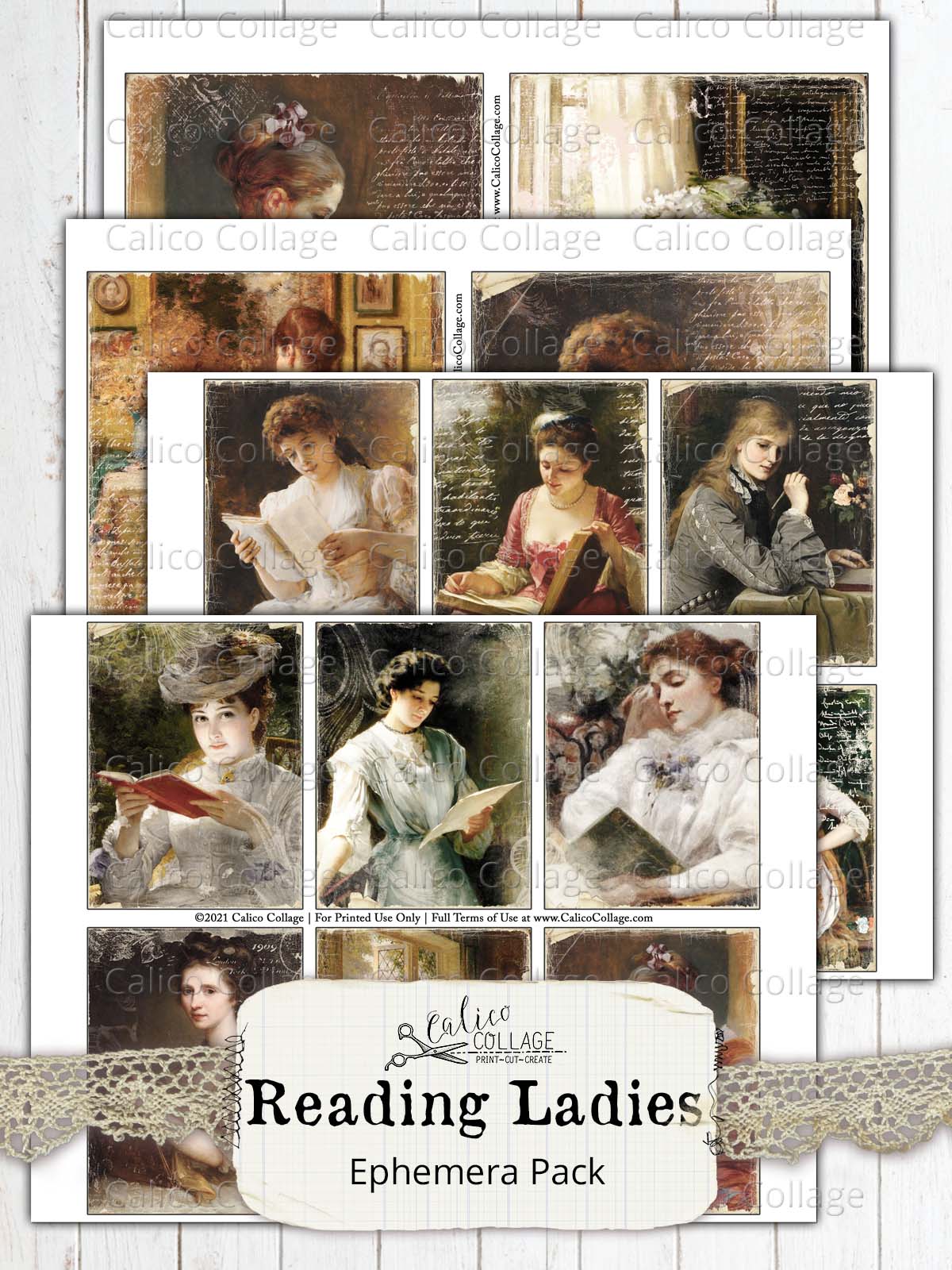 Reading Ladies Junk Journal Printable