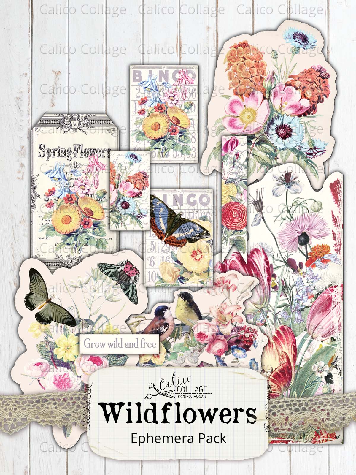 Wildflowers Ephemera Pack