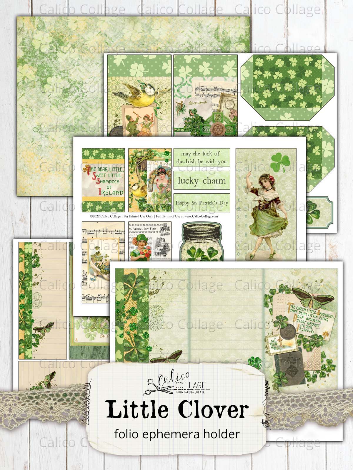 St. Patrick's Day Junk Journal Folio