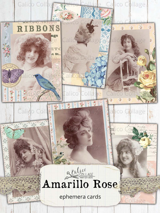 Ephemera Cards, Amarillo Rose