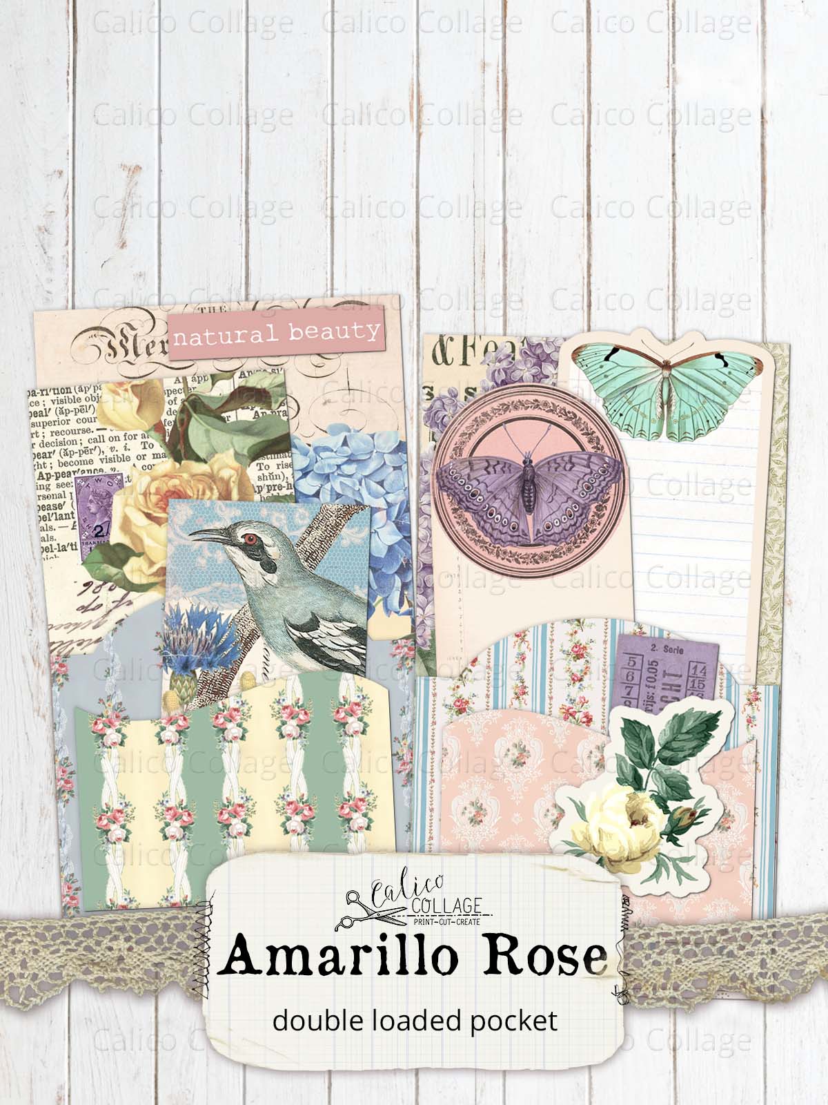 Shabby Chic Junk Journal Kit