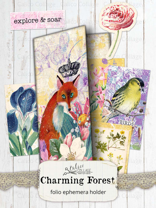 Junk Journal Folio, Charming Forest