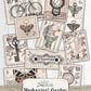 Steampunk Faux Stamps, Junk Journal Ephemera, Mechanical Garden