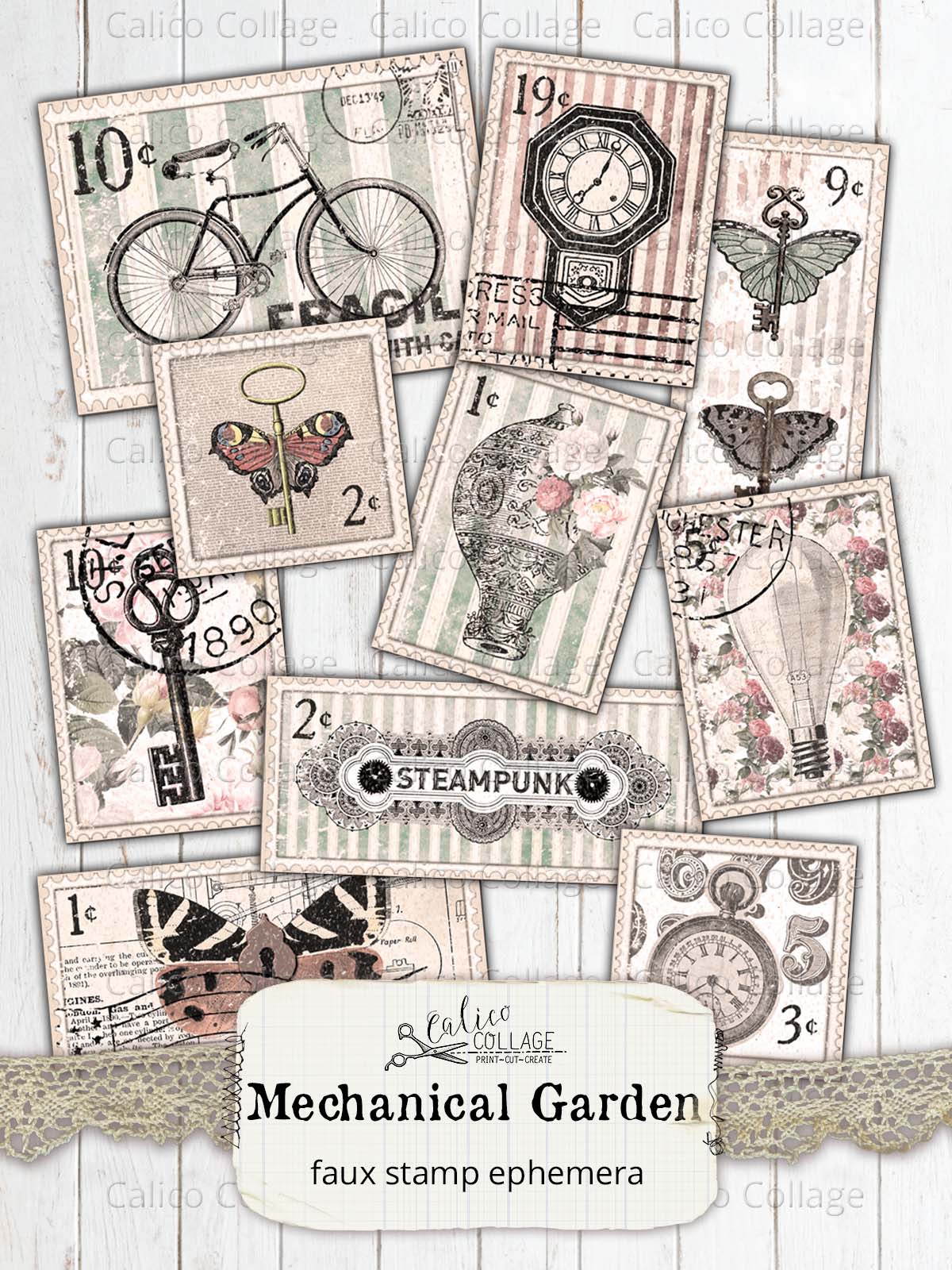 Mechanical Garden Junk Journal Bundle