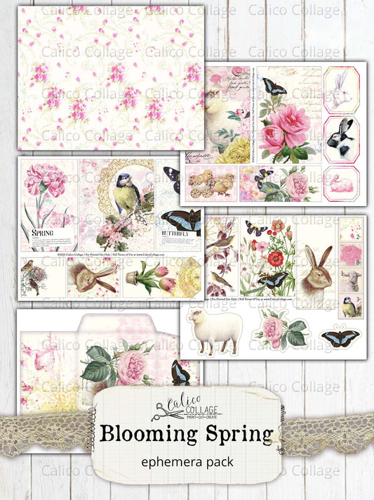 Easter Ephemera Pack, Blooming Spring