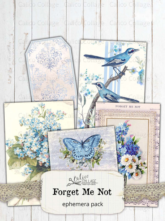 Forget Me Not Ephemera Pack