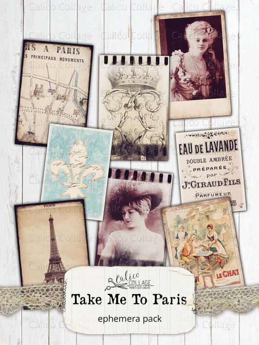 French Ephemera for Junk Journals