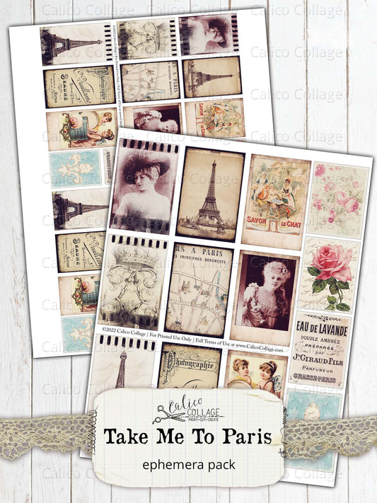 French Ephemera for Junk Journals