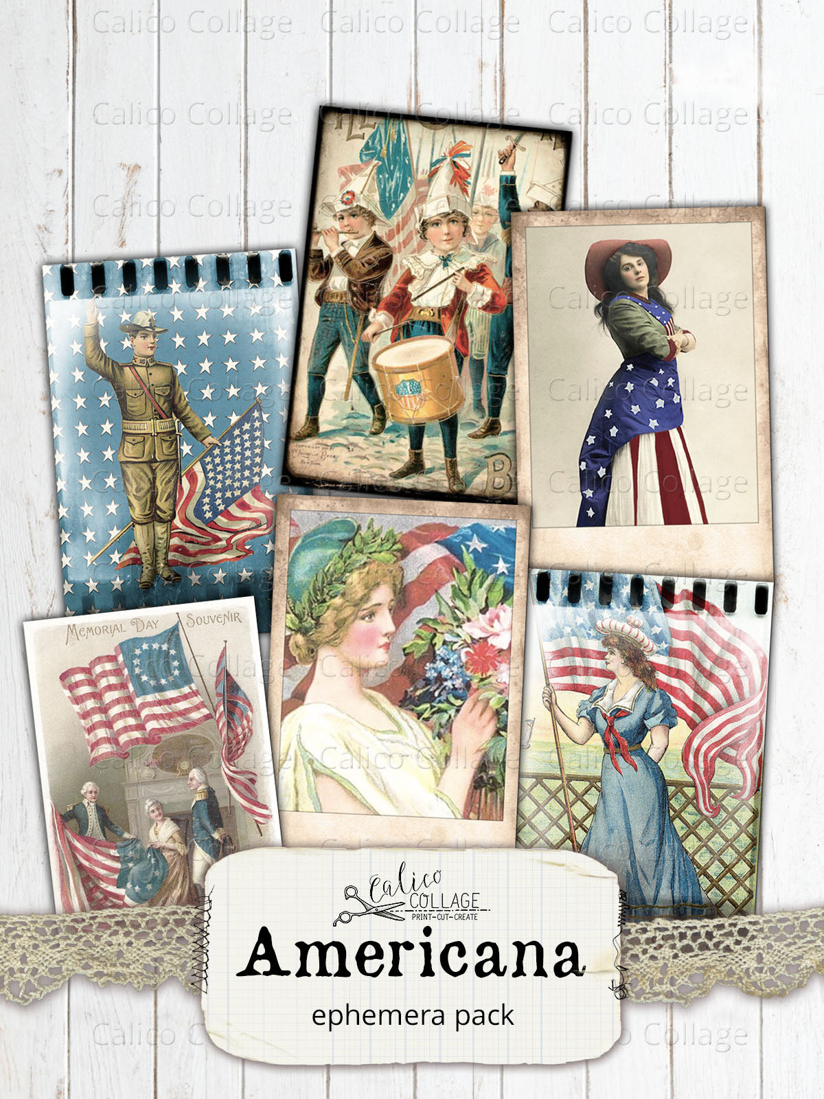 Americana Ephemera for Junk Journals