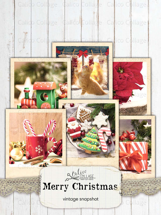 Christmas Photographs, Vintage Christmas Ephemera