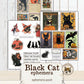 Black Cat Halloween Ephemera for Junk Journals