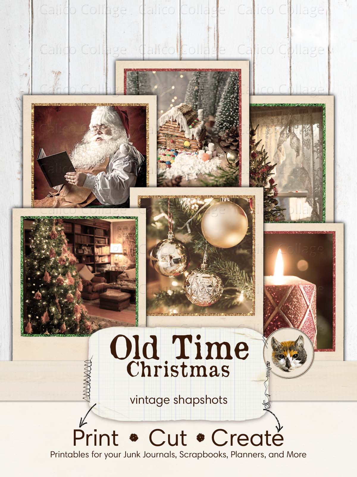 Old Time Christmas Ephemera Pictures for Junk Journals
