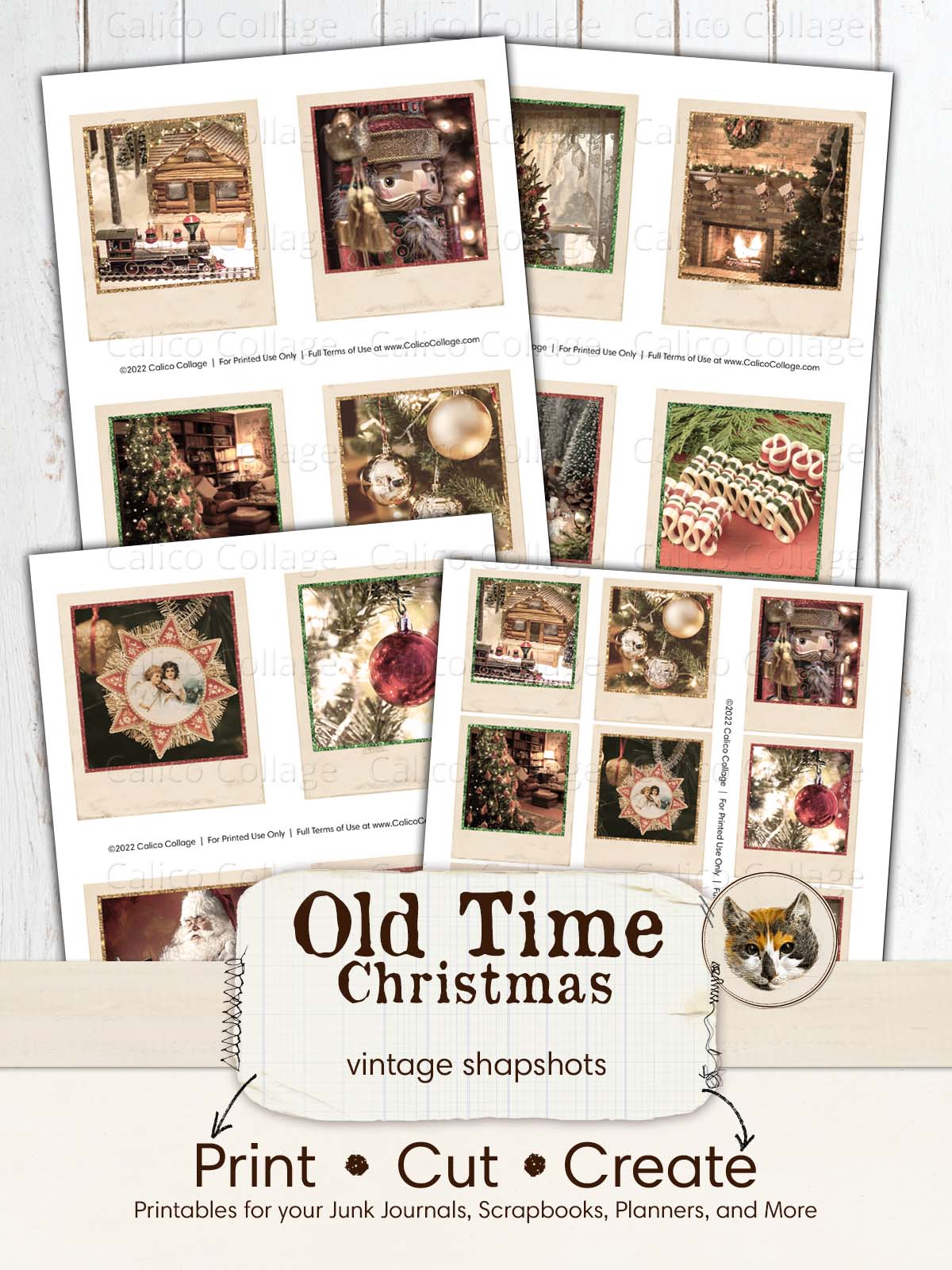 Old Time Christmas Ephemera Pictures for Junk Journals