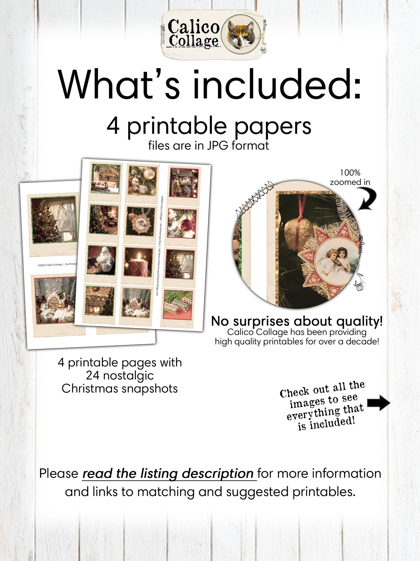 Old Time Christmas Ephemera Pictures for Junk Journals