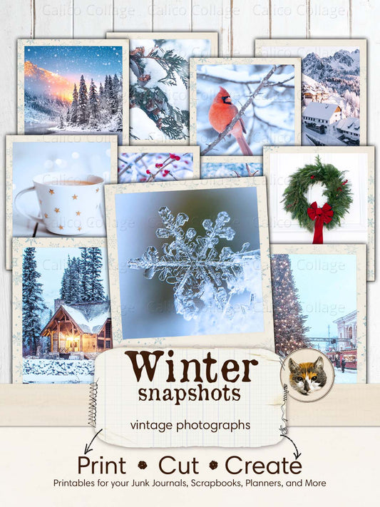 Winter Ephemera for Junk Journals