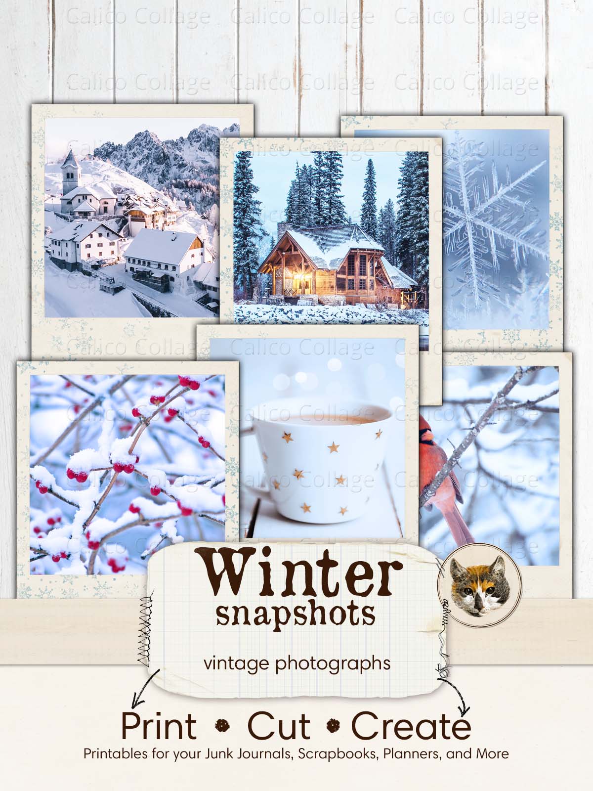 Winter Ephemera for Junk Journals