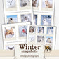 Snow Animals Vintage Pictures Ephemera for Junk Journals