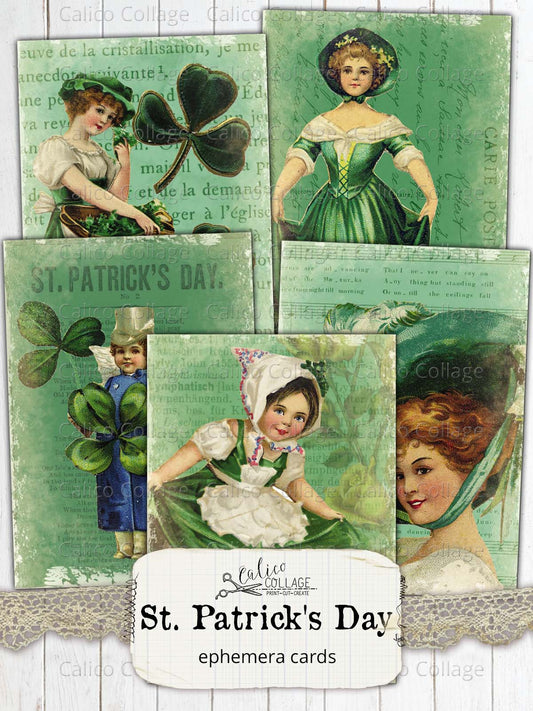 St. Patricks Day Ephemera Cards