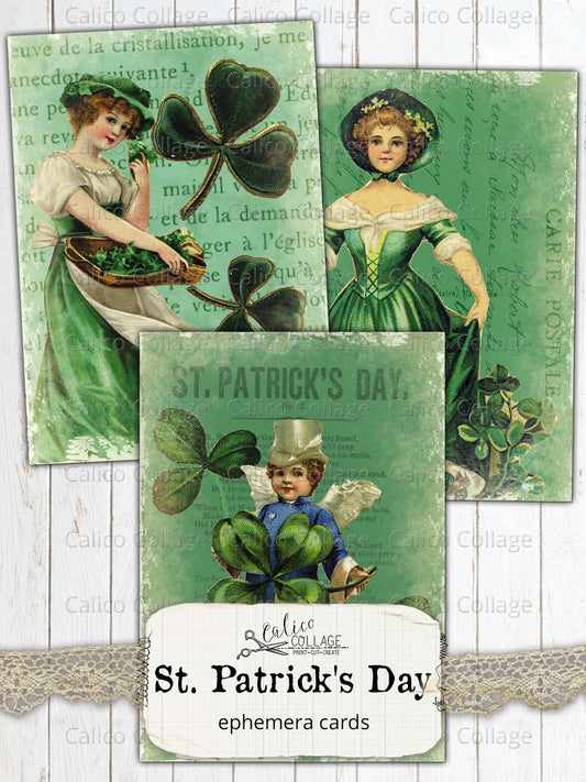 St. Patricks Day Ephemera Cards